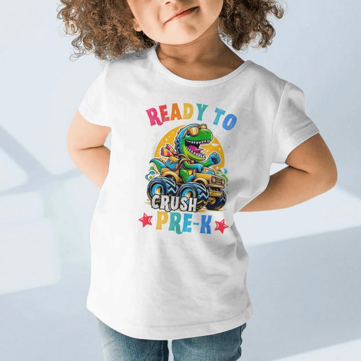 Monster Truck Dinosaur Boys Back To School Crush Pre-k Kids Graphic Toddler T-Shirt Monster Truck Dinosaur Boys Back To School Crush Pre-k Kids Graphic Toddler T-Shirt