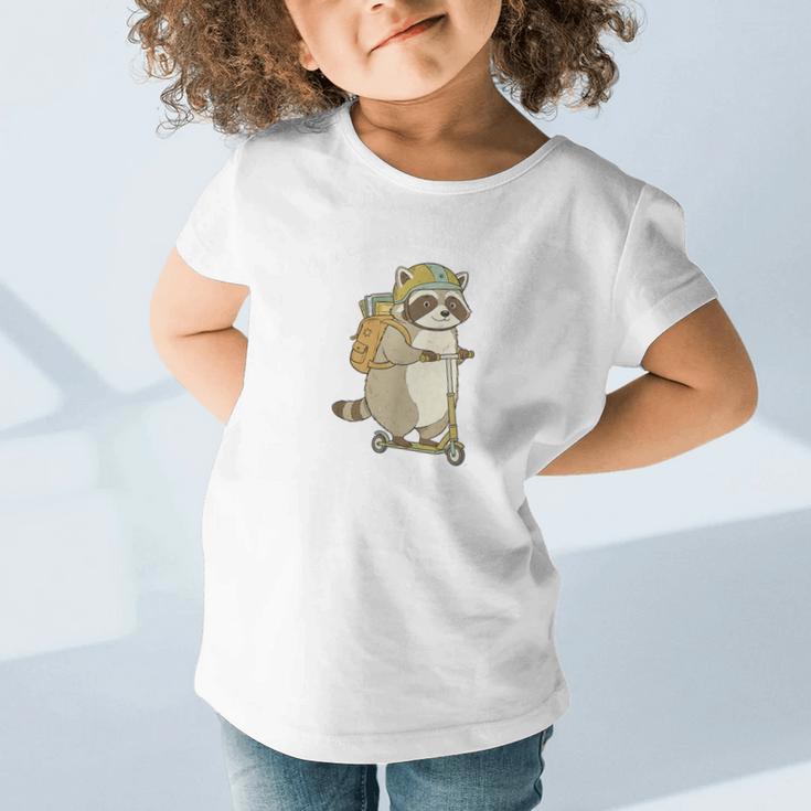 Off To Commit Kindergarten Foolery Raccoon Back To School Graphic Toddler T-Shirt