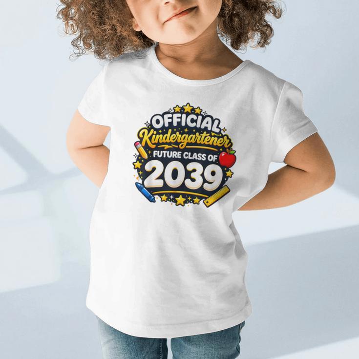 Official Kindergartener Future Class Of 2039 Back To School Graphic Toddler T-Shirt