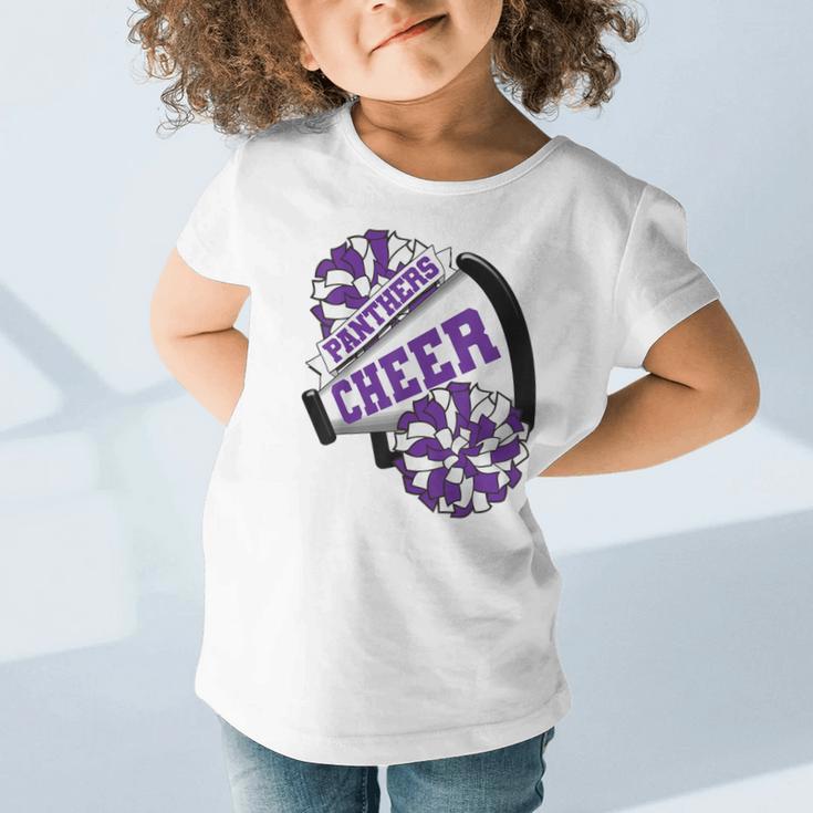 Panthers Cheer Back To School Cheerleading Spirit P Graphic Toddler T-Shirt Panthers Cheer Back To School Cheerleading Spirit P Graphic Toddler T-Shirt