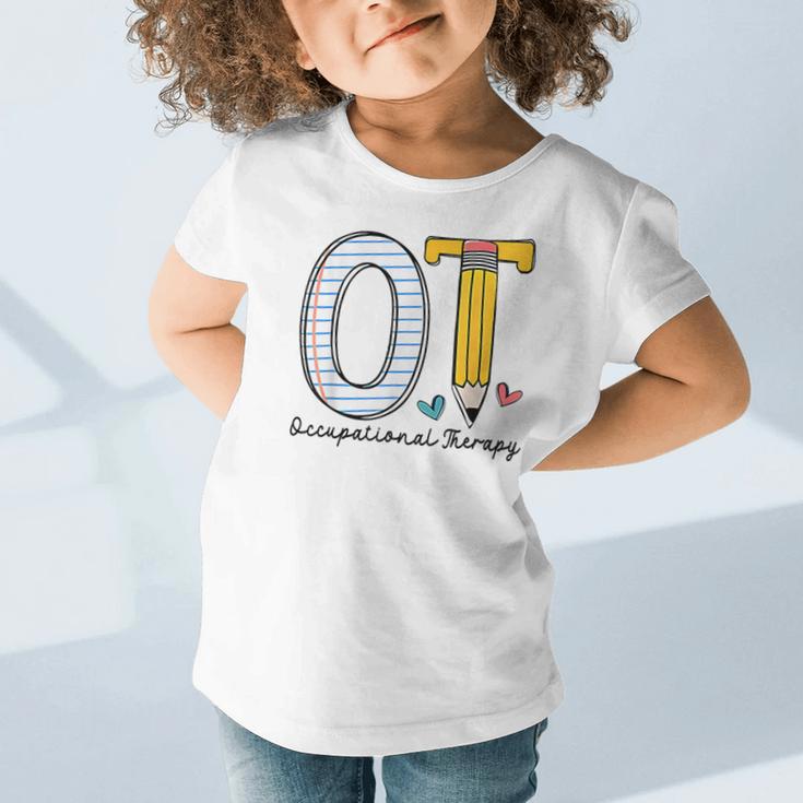 Pediatric Occupational Therapy Paper Pencil Back To School Graphic Toddler T-Shirt Pediatric Occupational Therapy Paper Pencil Back To School Graphic Toddler T-Shirt
