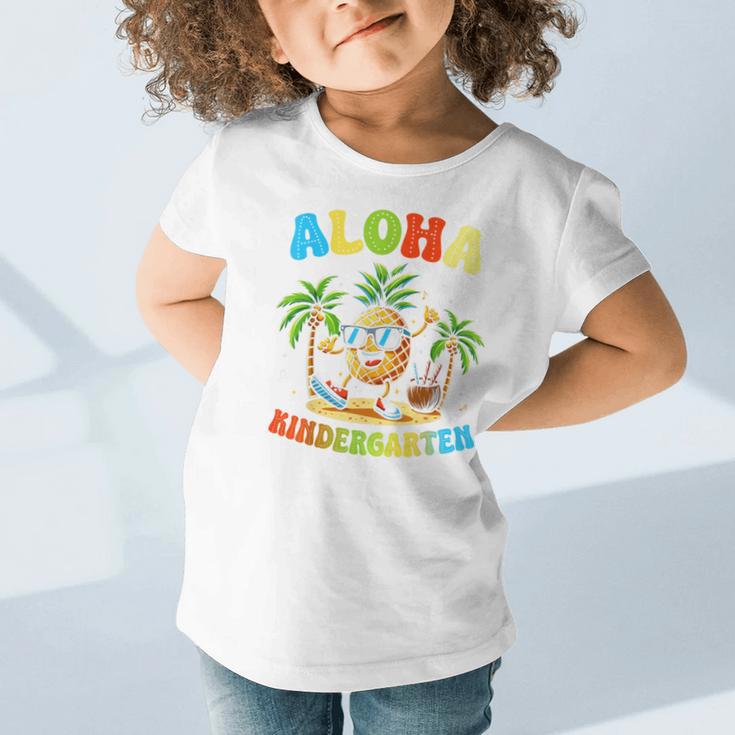 Pinapple Beach Back To School Day Aloha Kindergarten Graphic Toddler T-Shirt Pinapple Beach Back To School Day Aloha Kindergarten Graphic Toddler T-Shirt