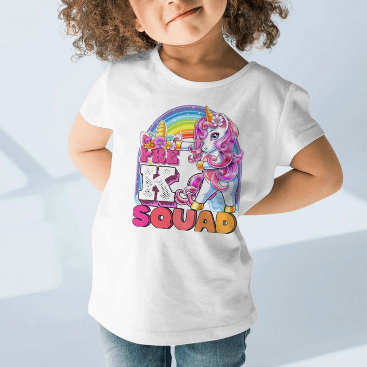 Pre-K Squad Flossing Unicorn Back To School Girls Premium Tri-Blend Graphic Toddler T-Shirt Pre-K Squad Flossing Unicorn Back To School Girls Premium Tri-Blend Graphic Toddler T-Shirt