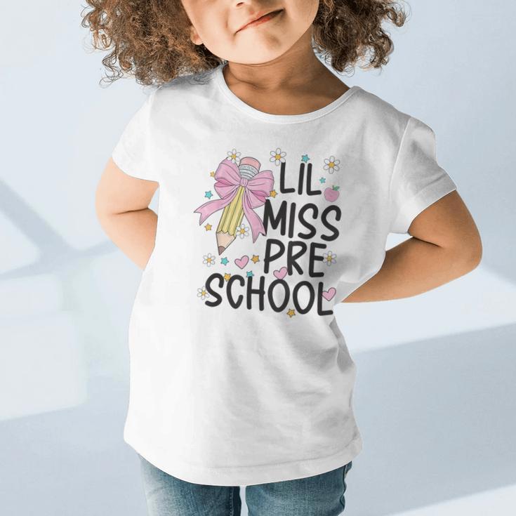 Preschool Little Miss Back To School Girls Kids Preschool Graphic Toddler T-Shirt Preschool Little Miss Back To School Girls Kids Preschool Graphic Toddler T-Shirt
