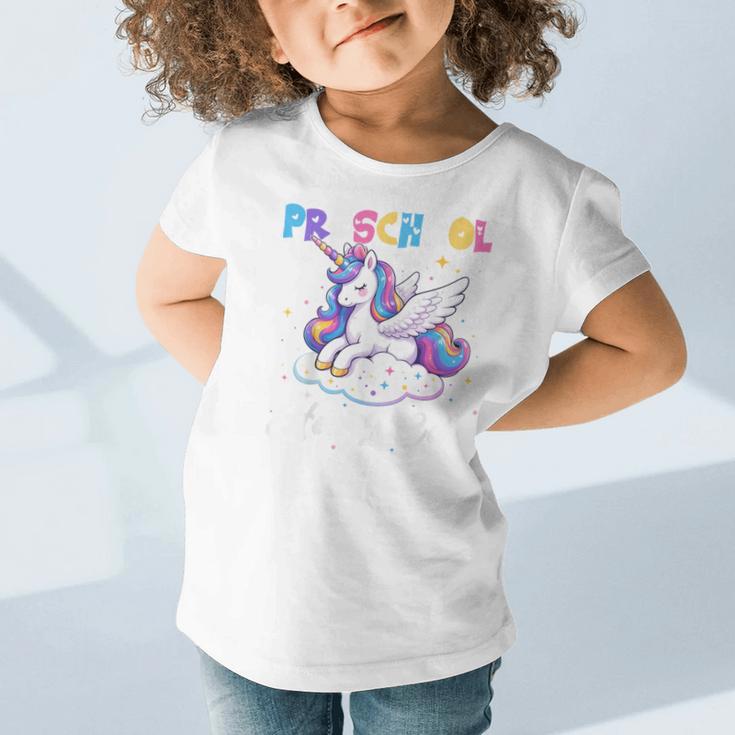 Preschool Here I Come Unicorn Back To School Girl Student Graphic Toddler T-Shirt Preschool Here I Come Unicorn Back To School Girl Student Graphic Toddler T-Shirt