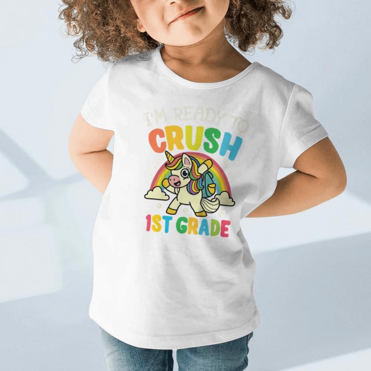 Ready For 1st Grade Unicorn First Day Back To School Student Graphic Toddler T-Shirt Ready For 1st Grade Unicorn First Day Back To School Student Graphic Toddler T-Shirt