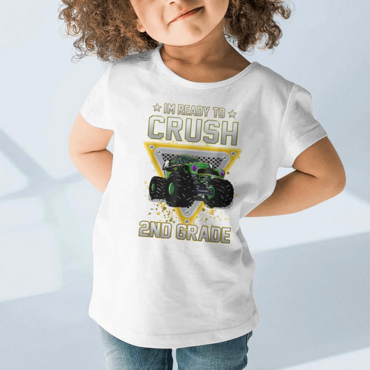 Ready To Crush 2nd Grade Monster Truck Boy Back To School Graphic Toddler T-Shirt Ready To Crush 2nd Grade Monster Truck Boy Back To School Graphic Toddler T-Shirt