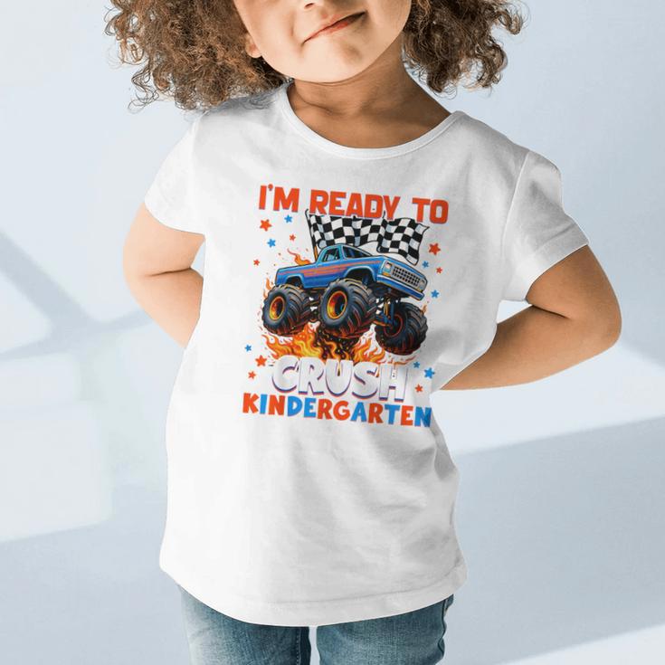 Ready To Crush Kindergarten Monster Truck Back To School Boy Graphic Toddler T-Shirt Ready To Crush Kindergarten Monster Truck Back To School Boy Graphic Toddler T-Shirt