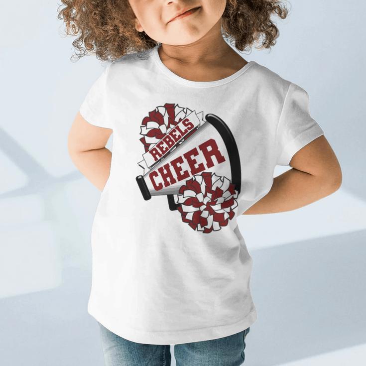 Rebels Cheer Back To School Cheerleading Spirit M Performance Graphic Toddler T-Shirt Rebels Cheer Back To School Cheerleading Spirit M Performance Graphic Toddler T-Shirt