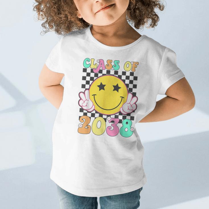 Retro Class Of 2038 Grow With Me Back To School Kindergarten Graphic Toddler T-Shirt Retro Class Of 2038 Grow With Me Back To School Kindergarten Graphic Toddler T-Shirt