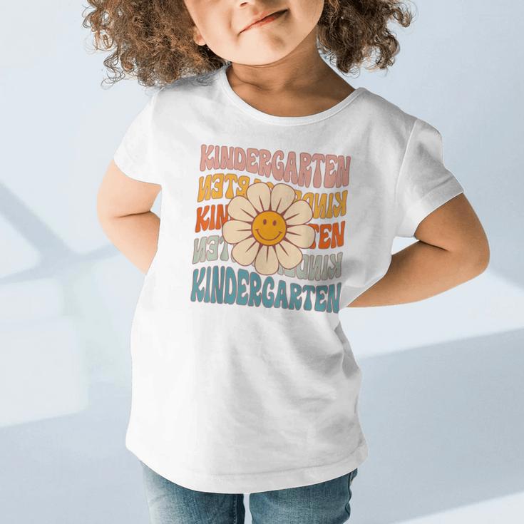 Retro Kindergarten Daisy Colorful Back To School Student Kid Graphic Toddler T-Shirt Retro Kindergarten Daisy Colorful Back To School Student Kid Graphic Toddler T-Shirt
