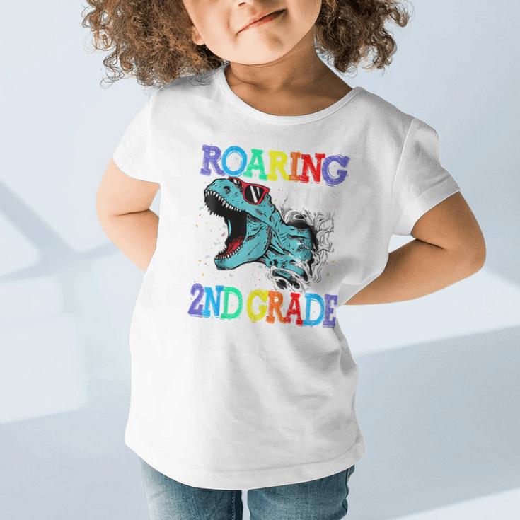 Roaring Into 2Nd Grade DinosaurRex Back To School Graphic Toddler T-Shirt Roaring Into 2Nd Grade DinosaurRex Back To School Graphic Toddler T-Shirt