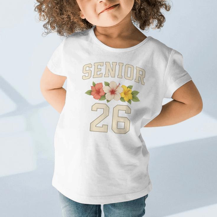 Senior Class Of 2026 Hibiscus Floral Girls Back To School Graphic Toddler T-Shirt Senior Class Of 2026 Hibiscus Floral Girls Back To School Graphic Toddler T-Shirt