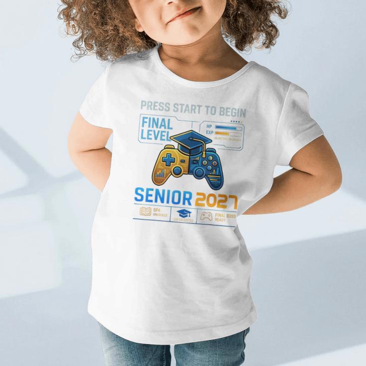 Senior Class Of 2027 Back To School Gamer Boys Senior 2027 Graphic Toddler T-Shirt Senior Class Of 2027 Back To School Gamer Boys Senior 2027 Graphic Toddler T-Shirt