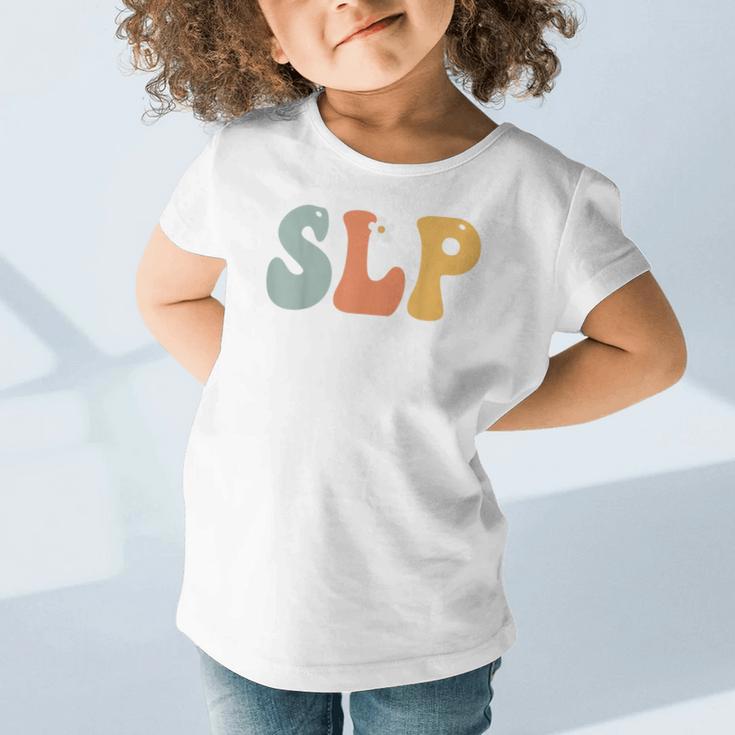 SLP Groovy Women Appreciation Day Hello Back To School Graphic Toddler T-Shirt