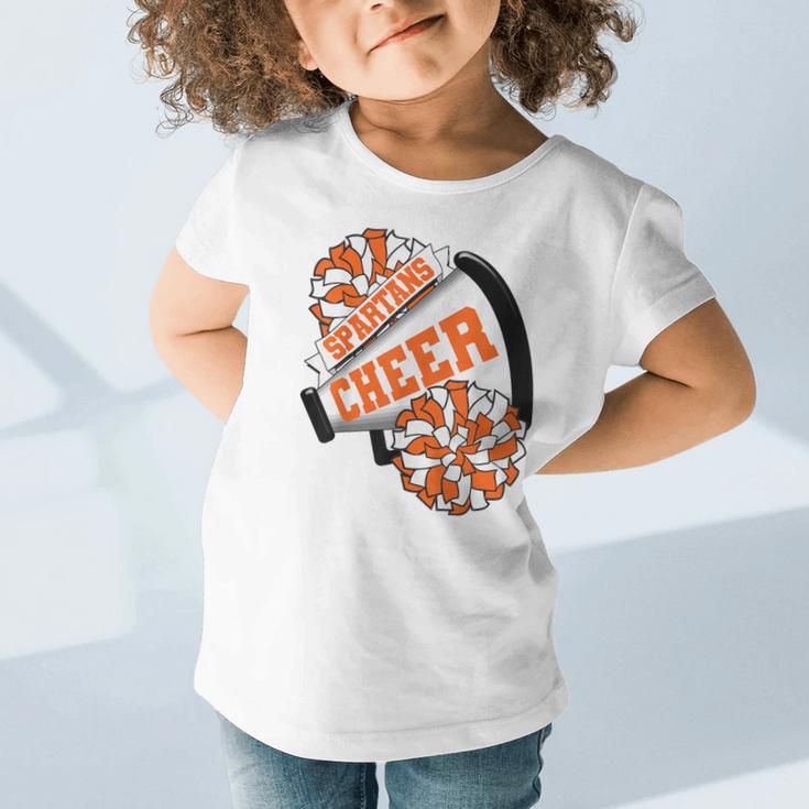 Spartans Cheer Back To School Cheerleading Spirit O Graphic Toddler T-Shirt Spartans Cheer Back To School Cheerleading Spirit O Graphic Toddler T-Shirt