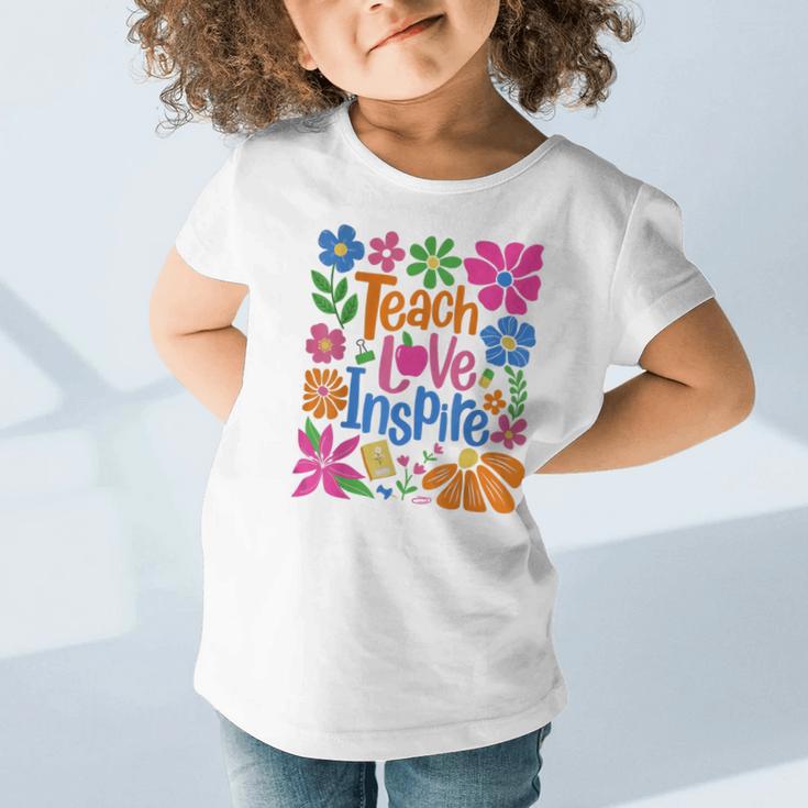 Teach Love Inspire Back To School Graphic Toddler T-Shirt
