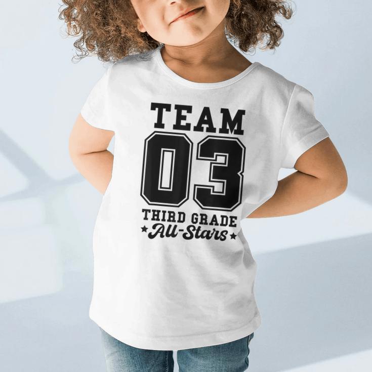 Team 3rd Grade All-Stars Back To School Sports Jersey Graphic Toddler T-Shirt Team 3rd Grade All-Stars Back To School Sports Jersey Graphic Toddler T-Shirt