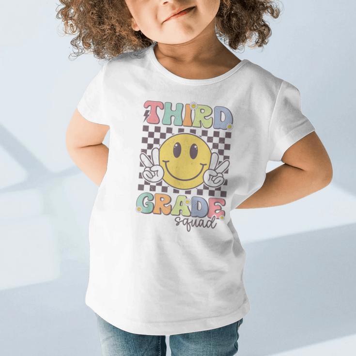 Third Grade Squad Smile Face 3rd Grade Back To School Graphic Toddler T-Shirt