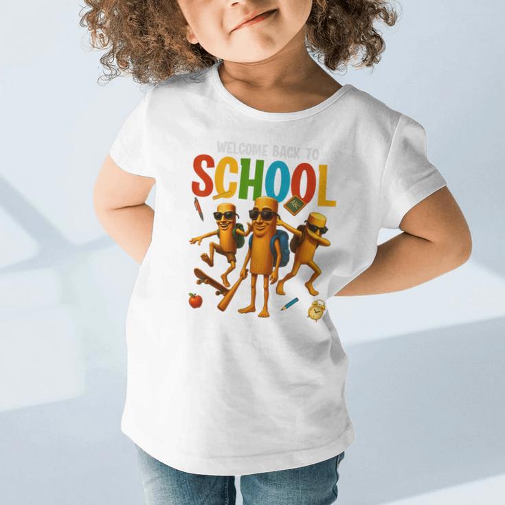 Tung Tung Tung Sahur Back To School Italian Brainrot Meme Graphic Toddler T-Shirt