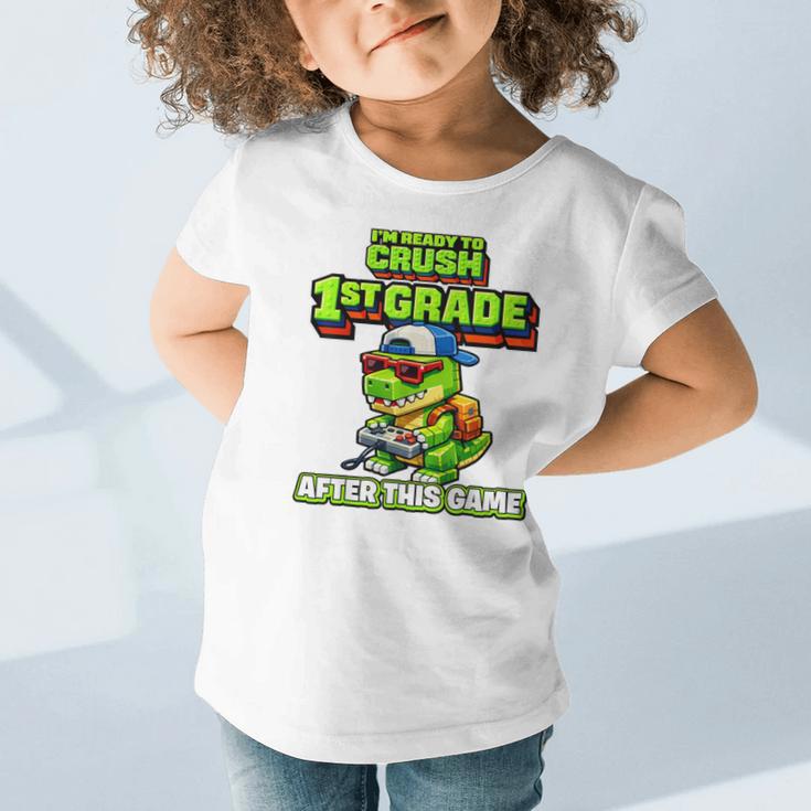 Video GameRex Dinosaur 1st Grade Back To School Boy Graphic Toddler T-Shirt Video GameRex Dinosaur 1st Grade Back To School Boy Graphic Toddler T-Shirt