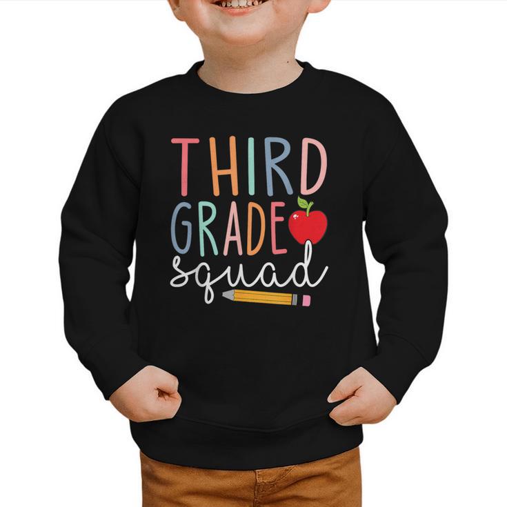 3rd Grade Squad Tshirt Third Grade Back To School Graphic Toddler Sweatshirt