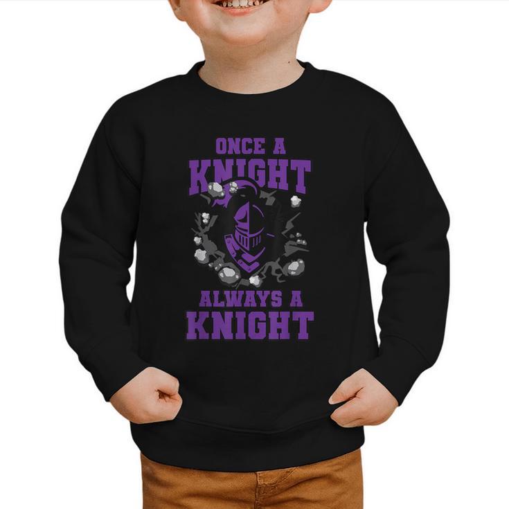 Always A Knight Back To School Spirit P Graphic Toddler Sweatshirt