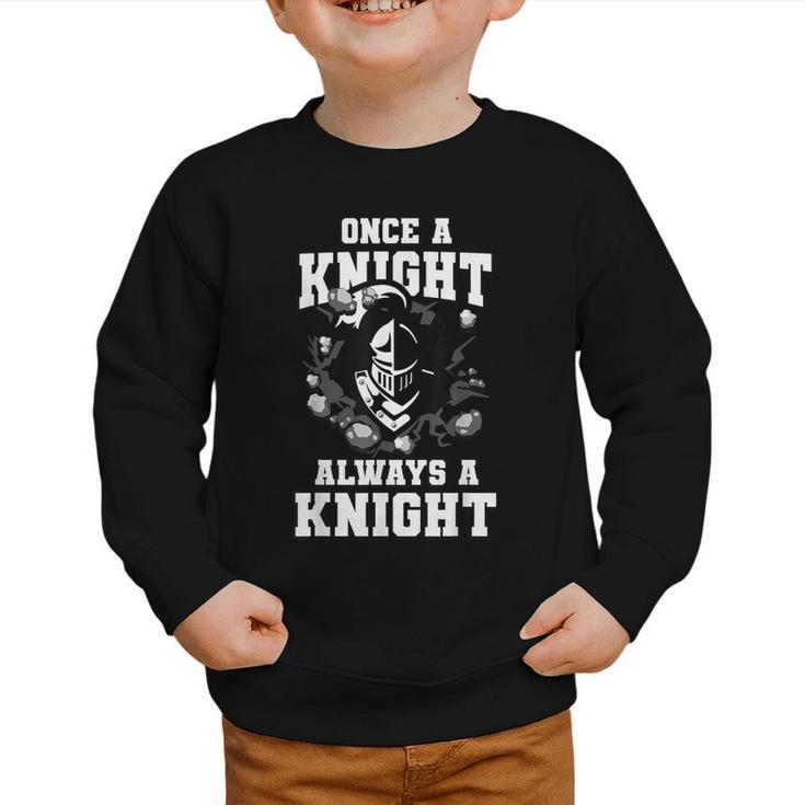 Always A Knight Back To School Spirit Graphic Toddler Sweatshirt