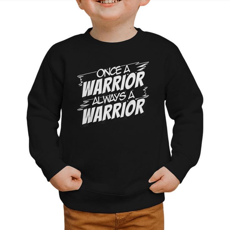 Always A Warrior Back To School Spirit Graphic Toddler Sweatshirt