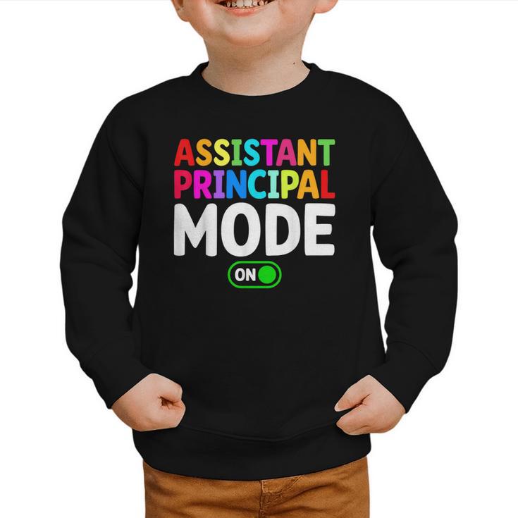 Assistant Principal Mode On Back To School Vice Principals Graphic Toddler Sweatshirt