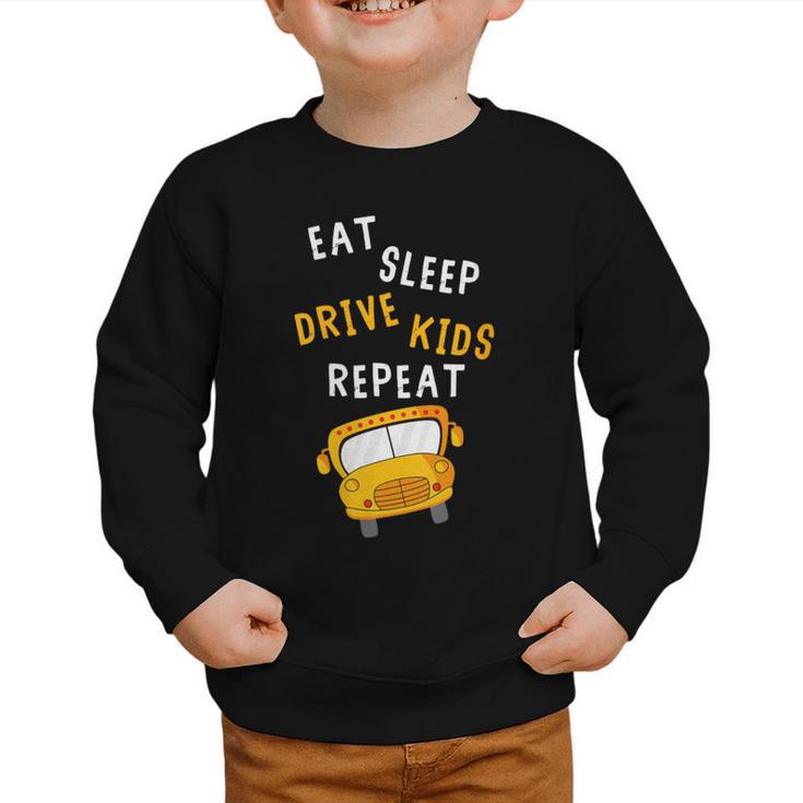 Back To School Bus Driver Appreciation Thank You Quote Graphic Toddler Sweatshirt