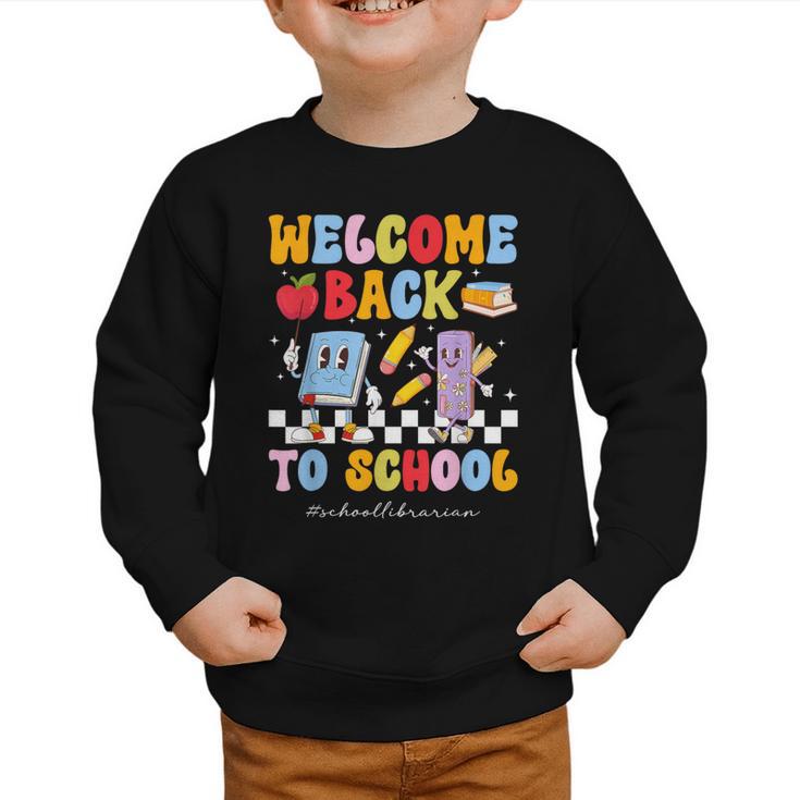 Back To School Librarian First Day Of School Librarian Graphic Toddler Sweatshirt