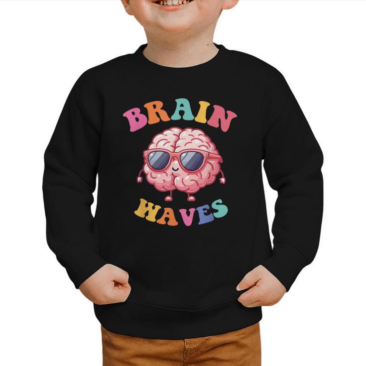 Brain Waves Last Day Of School Back To School Graphic Toddler Sweatshirt