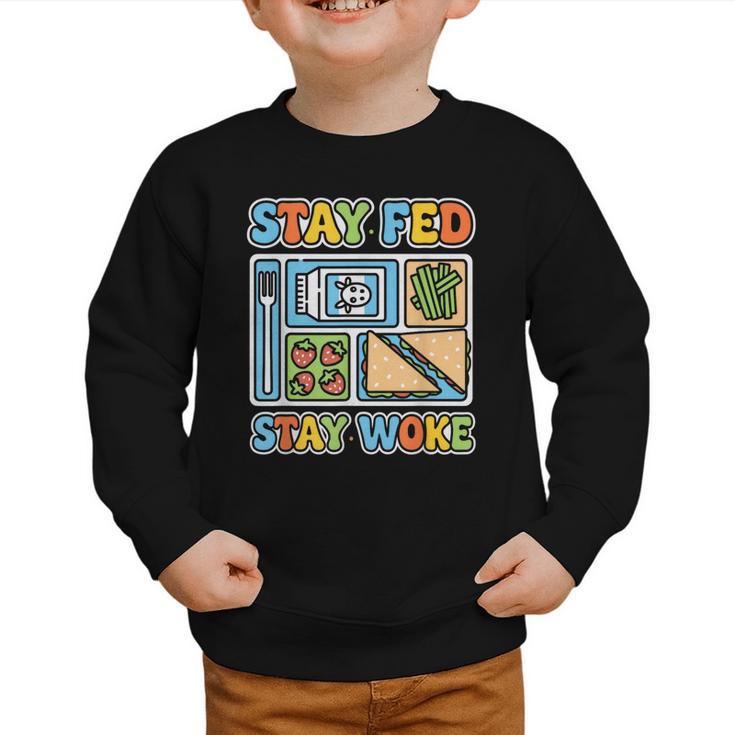 Cafeteria Crew Tour Welcome Back To School Lunch Lady Graphic Toddler Sweatshirt