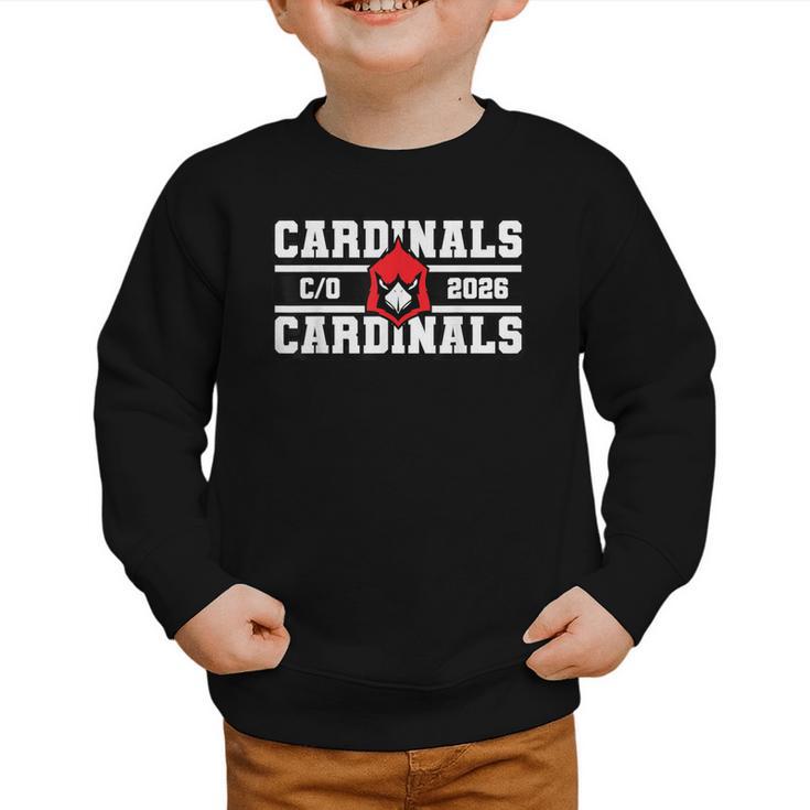 Cardinals Class Of 2026 Back To School Spirit RB Graphic Toddler Sweatshirt