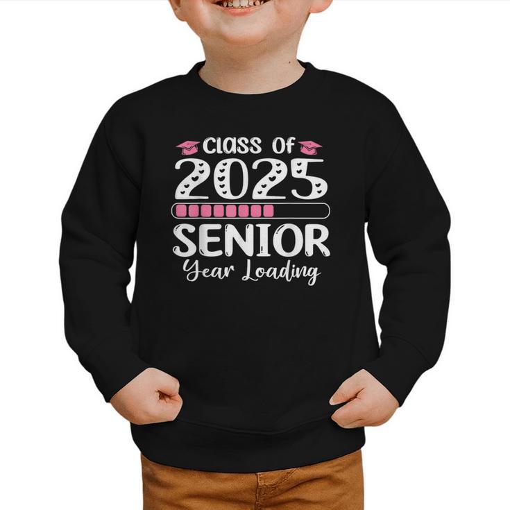 Class Of 2025 Senior Year Loading Back To School 2025 Graphic Toddler Sweatshirt