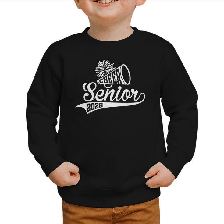 Class Of 2026 Senior Year Cheer Back To School Cheerleader Graphic Toddler Sweatshirt