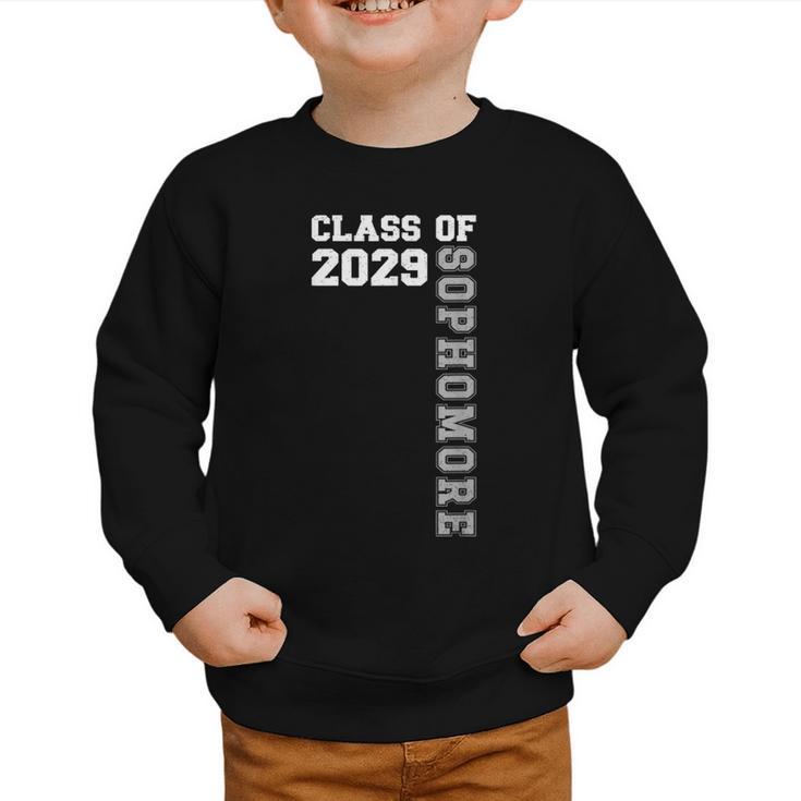 Class Of 2029 Sophomore 2029 Back To School Graphic Toddler Sweatshirt