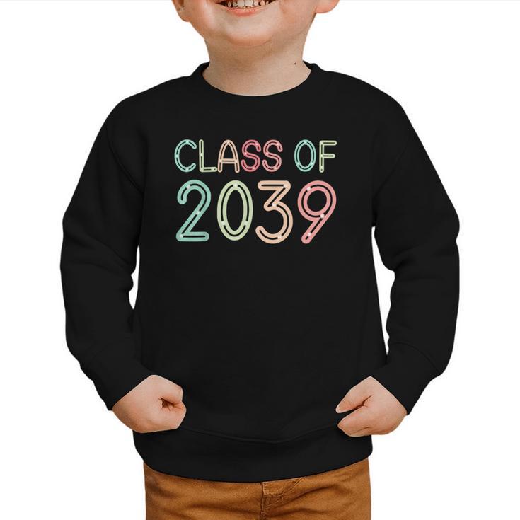 Class Of 2039 Grow With Me Kindergarten Back To School Graphic Toddler Sweatshirt