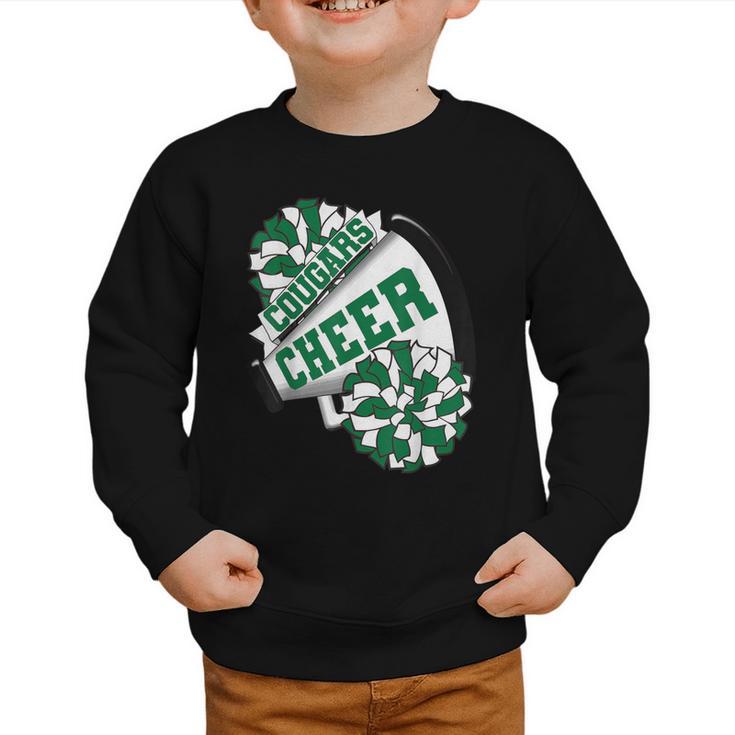 Cougars Cheer Back To School Cheerleading Spirit G Graphic Toddler Sweatshirt
