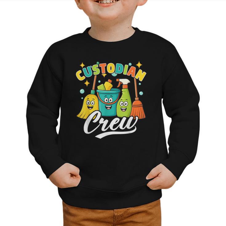 Custodial Crew Back To School Custodial Staff Graphic Toddler Sweatshirt
