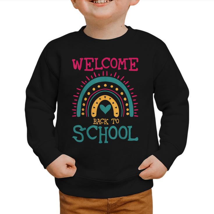 Cute Welcome Back To School First Day Of School First Day Graphic Toddler Sweatshirt