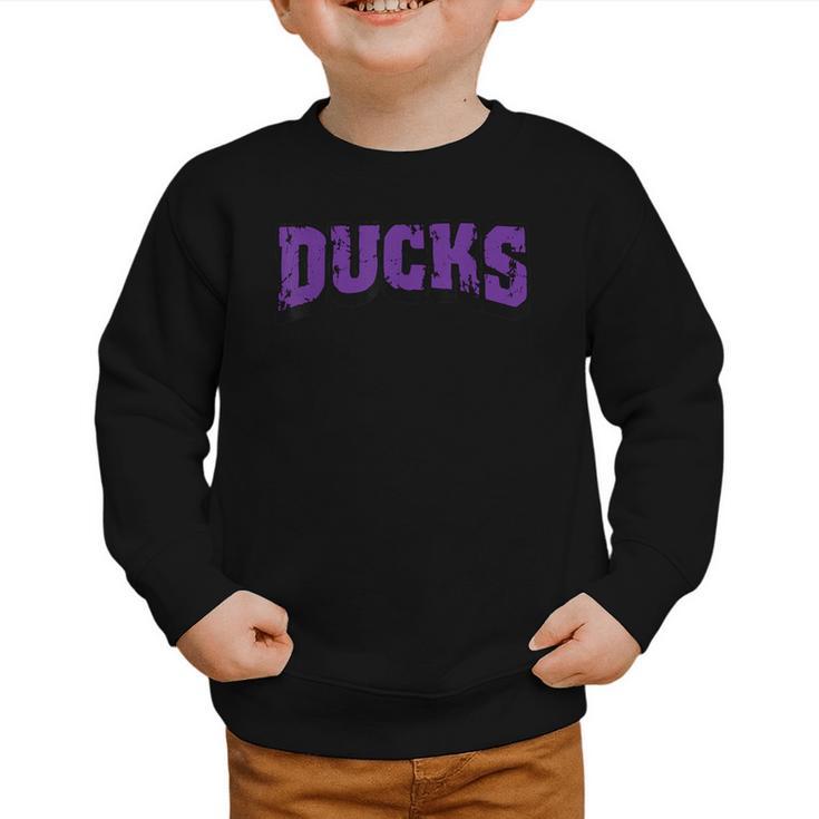 Ducks Back To School Spirit P Graphic Toddler Sweatshirt