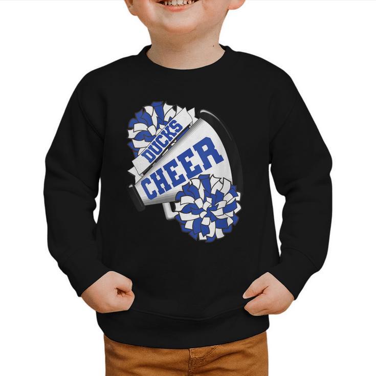 Ducks Cheer Back To School Cheerleading Spirit B Graphic Toddler Sweatshirt