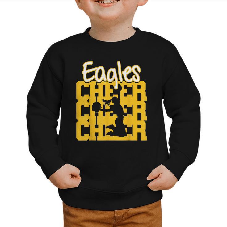 Eagles Cheer Back To School Cheerleading Spirit GY Graphic Toddler Sweatshirt
