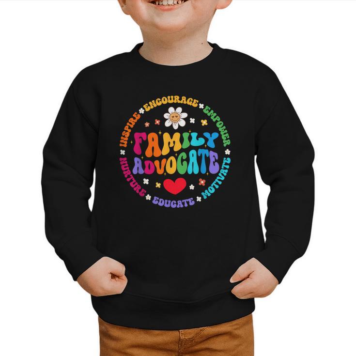 Family Advocate Appreciation Week Back To School PTO Graphic Toddler Sweatshirt