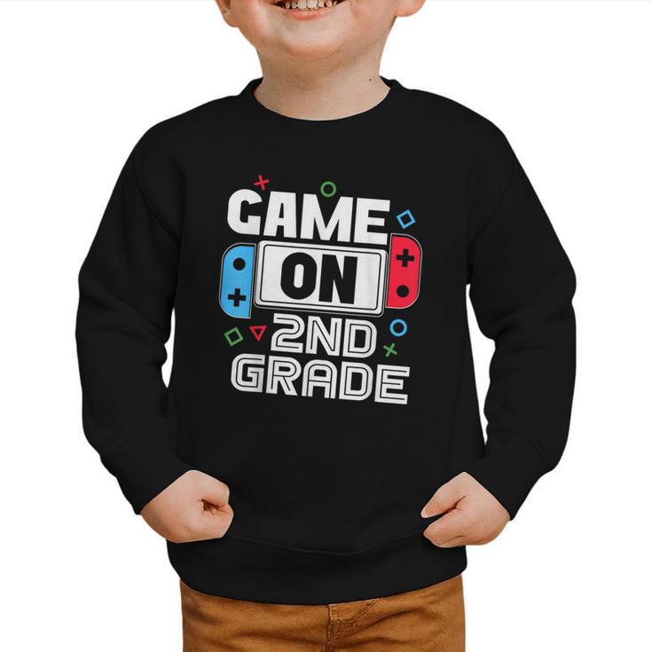 Gamer Back To School Game 2nd Grade Kids Boys Graphic Toddler Sweatshirt