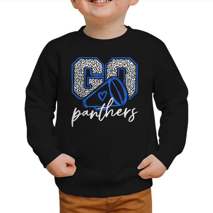 Go Cheer Panthers School Sports Name Spirit Back To School Graphic Toddler Sweatshirt