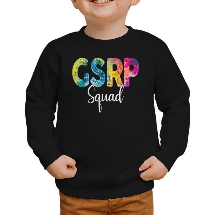 GSRP Squad Tie Dye Back To School Women Appreciation Graphic Toddler Sweatshirt GSRP Squad Tie Dye Back To School Women Appreciation Graphic Toddler Sweatshirt