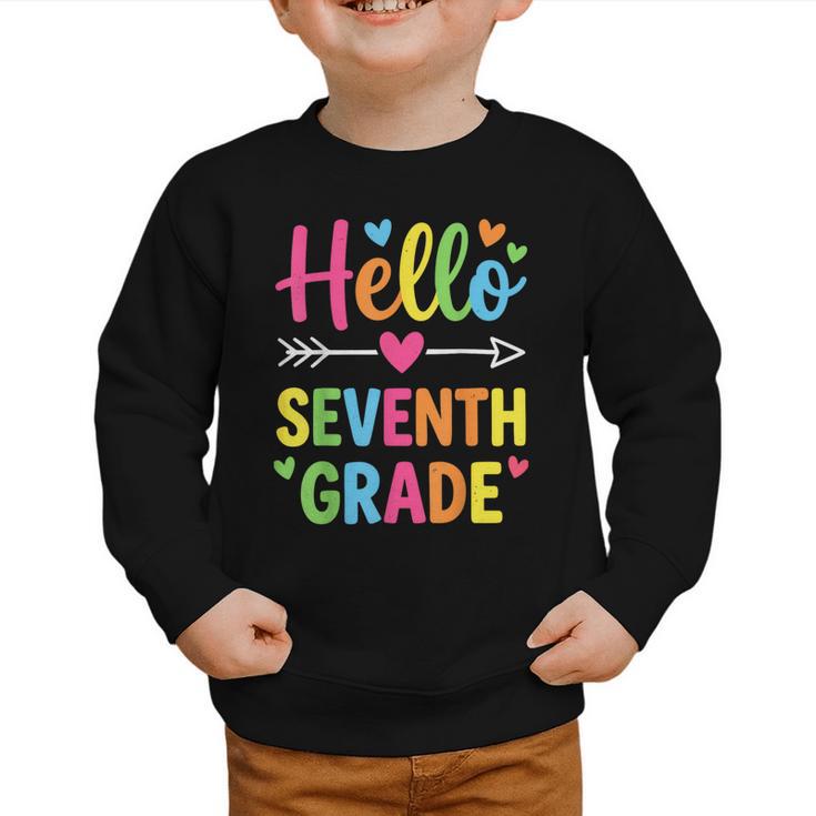 Hello Seventh 7TH Grade Back To School Kids Students Tee Graphic Toddler Sweatshirt Hello Seventh 7TH Grade Back To School Kids Students Tee Graphic Toddler Sweatshirt